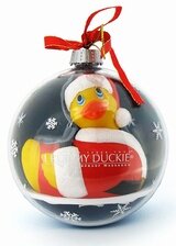 Mini Canard vibrant Santa Christmas